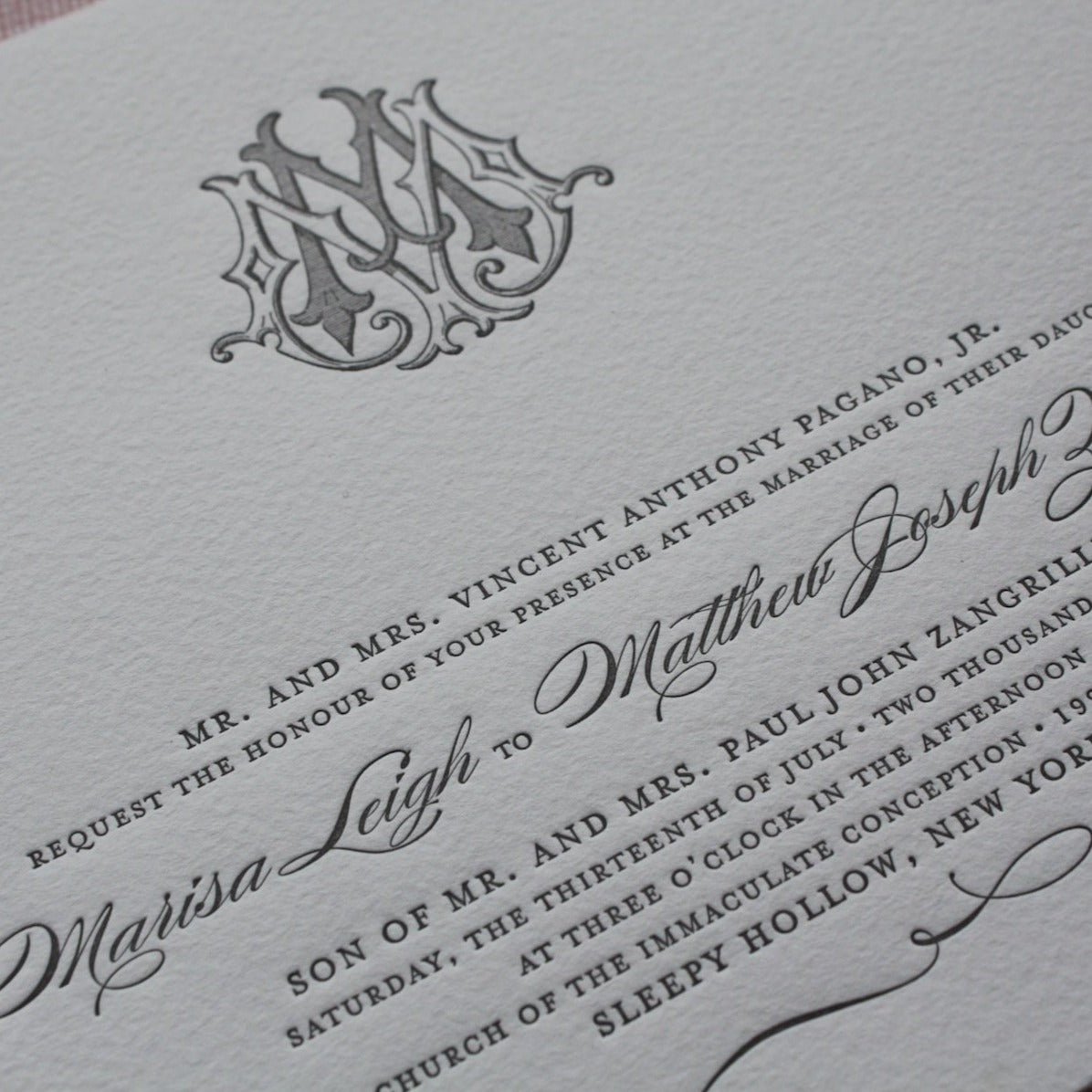 Bespoke Monogram Samples | Custom Victorian Monograms | Hand Engraved Stationery and Invitations | Elegant Monogram Examples-Stationery-Sterling-and-Burke