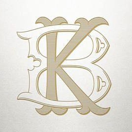 Bespoke Monogram Samples | Custom Victorian Monograms | Hand Engraved Stationery and Invitations | Elegant Monogram Examples-Stationery-Sterling-and-Burke