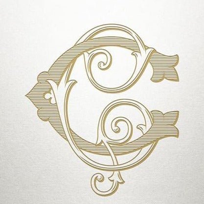 Bespoke Monogram Samples | Custom Victorian Monograms | Hand Engraved Stationery and Invitations | Elegant Monogram Examples-Stationery-Sterling-and-Burke