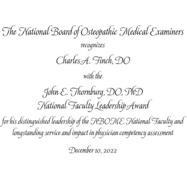 December 2022 | Bespoke Awards for NBOME | PROOFS & FINAL