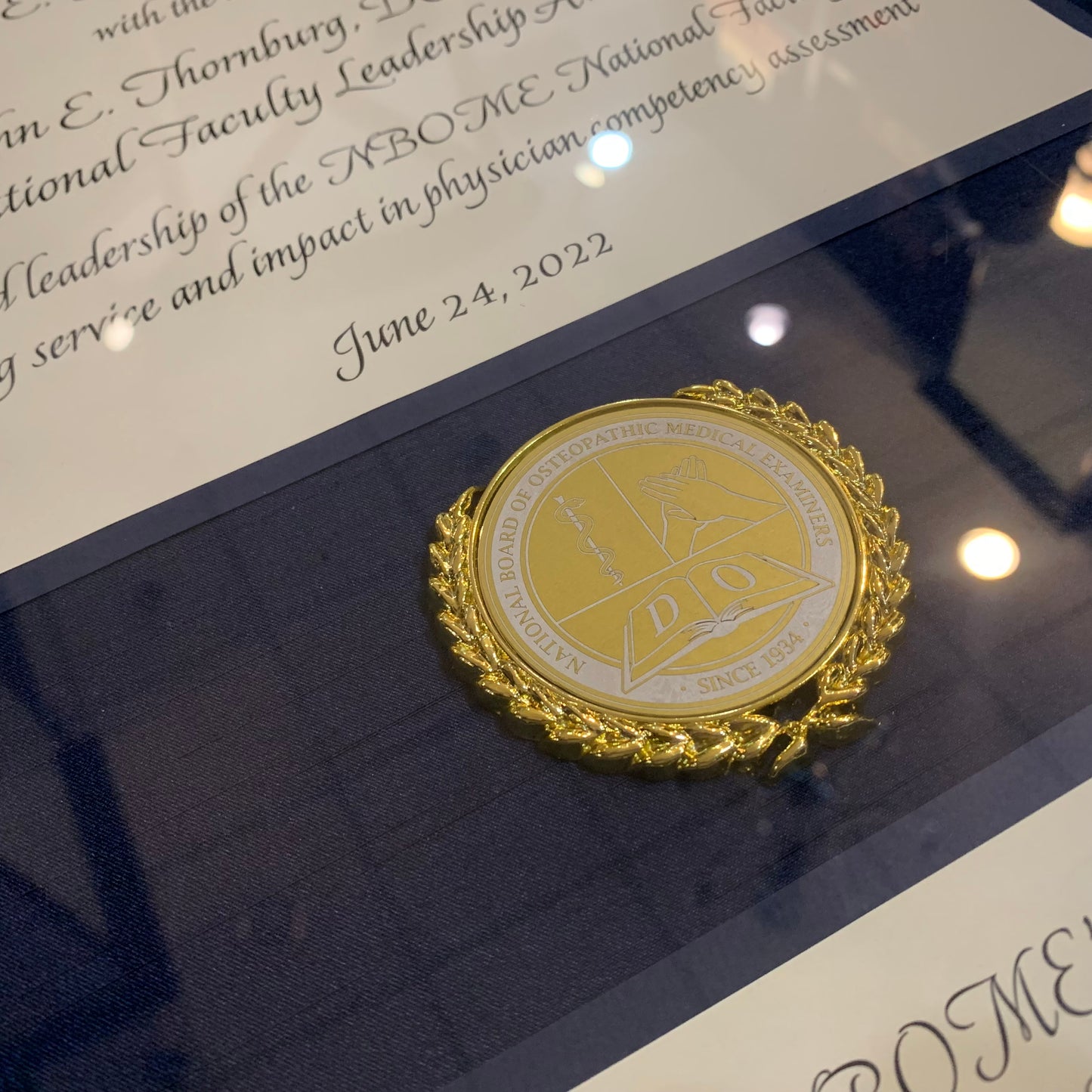 Bespoke Awards for NBOME | 24 June 2022 | Santucci and Thornburg Awards