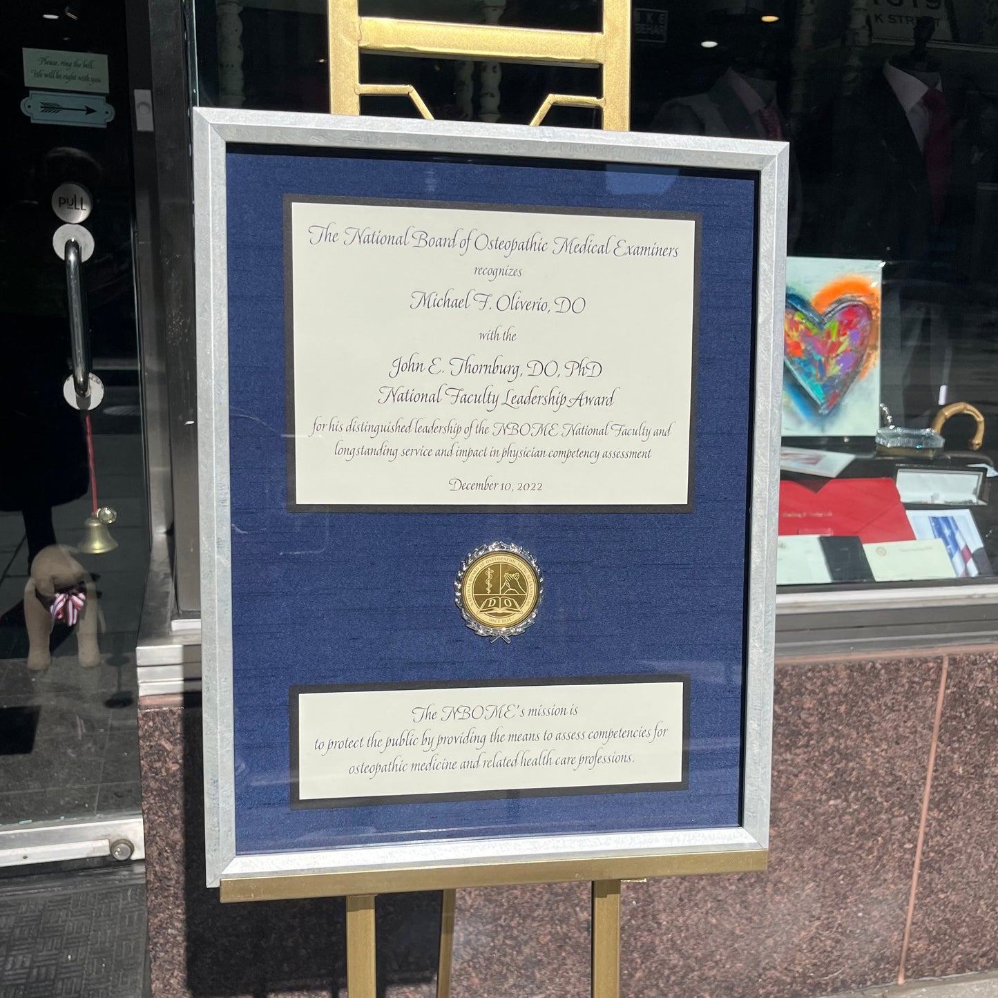 February 2023 | Replacement Award for NBOME | THORNBERG | Packaging & Delivery