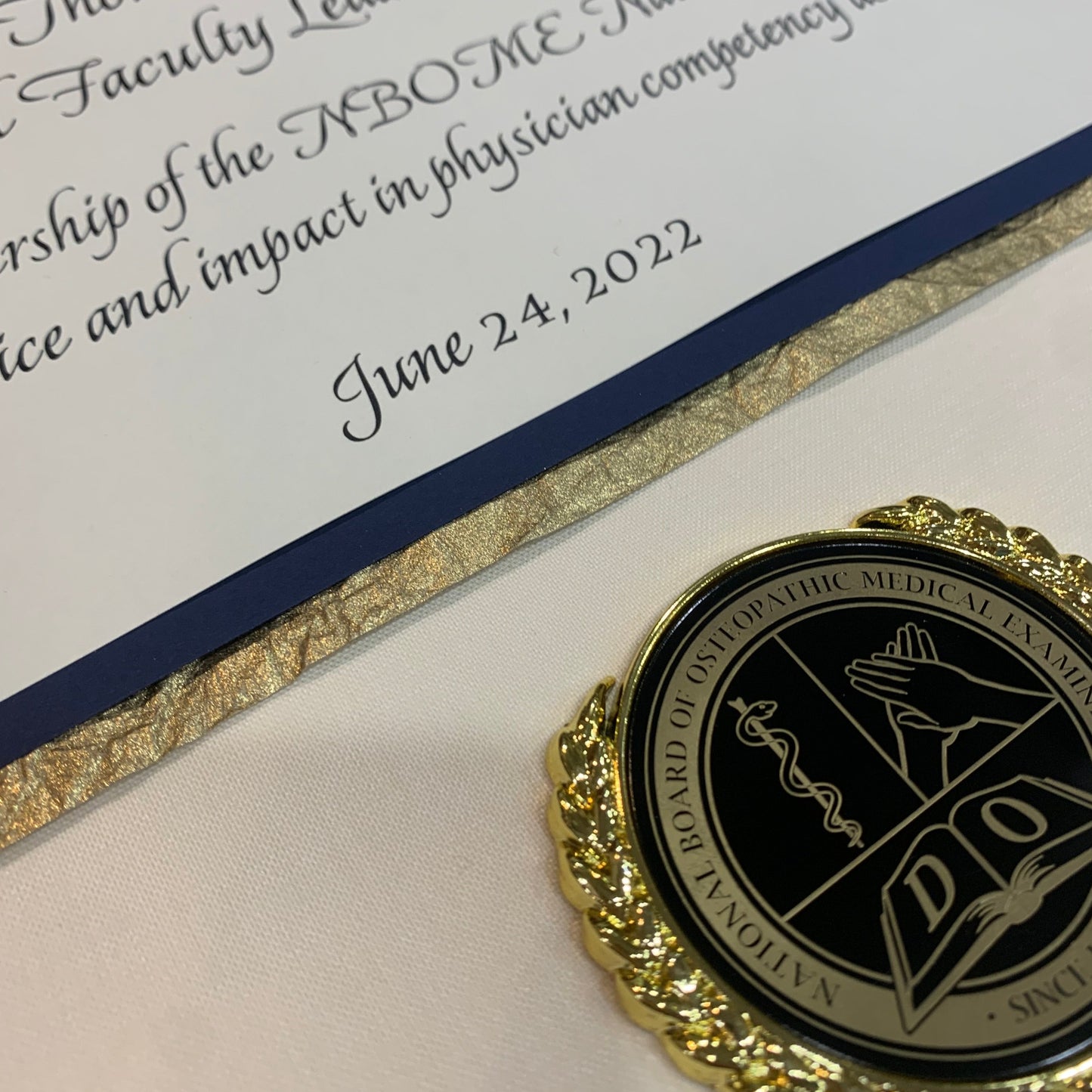 2022 Bespoke Awards for NBOME | PROOFS | SUGGESTIONS | June 2022