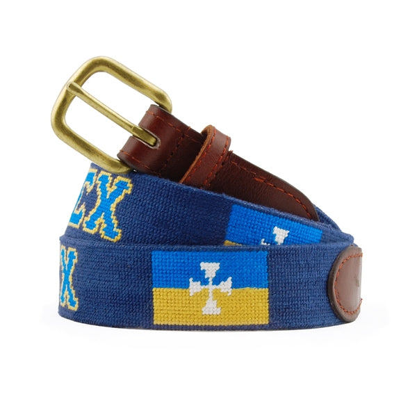 Needlepoint Collection | Sigma Chi Needlepoint Belt | Navy | Smathers and Branson