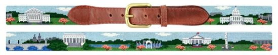 Patriotic Needlepoint | Washington, DC Needlepoint Belt | Washington, DC Scene