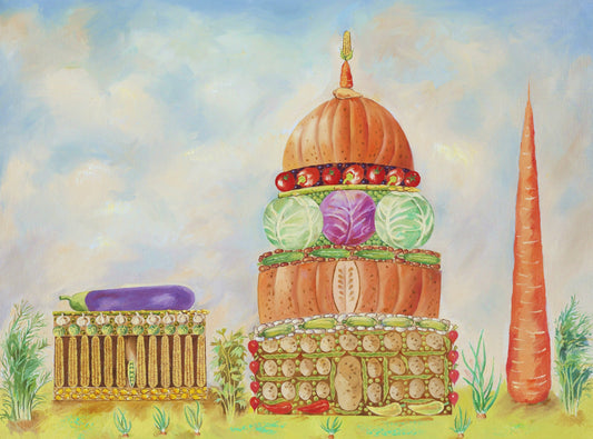 Veggie DC | Original Oil and Acrylic Painting on Canvas by Zachary Sasim | 30" x 40" | Commission