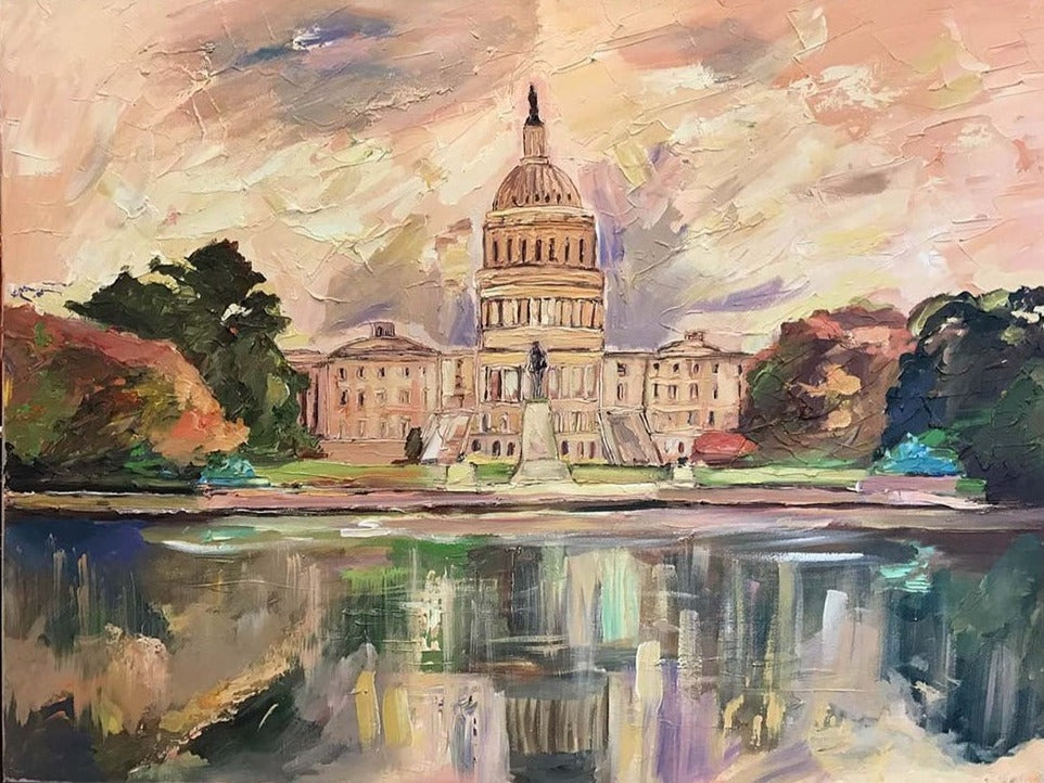 Special Commission | Original Oil and Acrylic Painting on Canvas | Custom Message | Unique Gift of Art