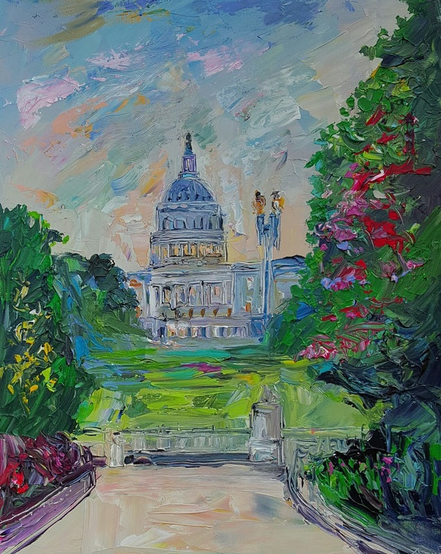 Special Commission | Original Oil and Acrylic Painting on Canvas | Custom Message | Unique Gift of Art