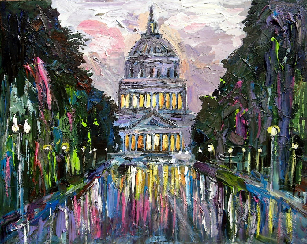 Special Commission | Original Oil and Acrylic Painting on Canvas | Custom Message | Unique Gift of Art