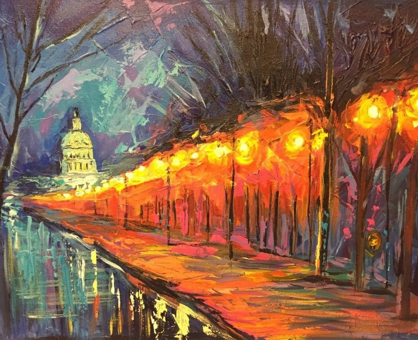 Special Commission | Original Oil and Acrylic Painting on Canvas | Custom Message | Unique Gift of Art