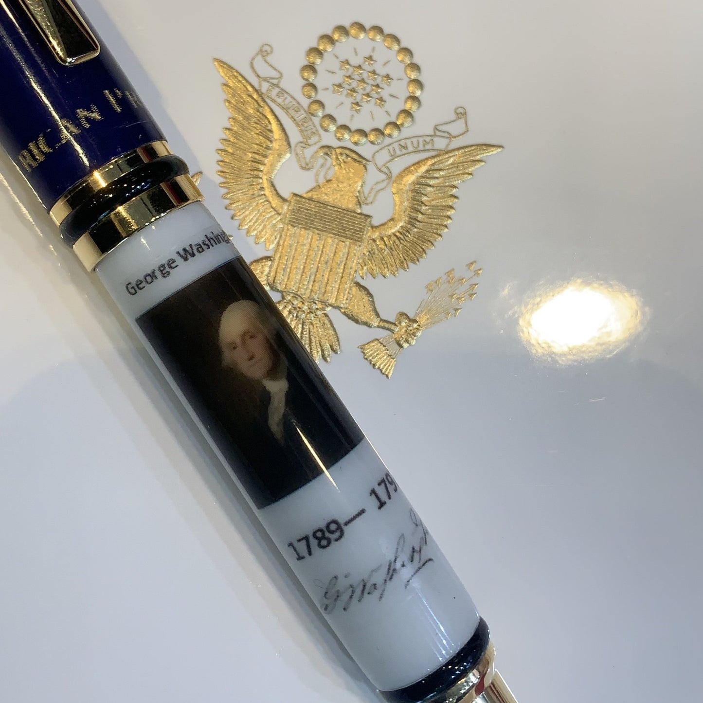 Bespoke Luxury Pens | Patriotic American Fountain Pen | THE GEORGE WASHINGTON FOUNTAIN PEN