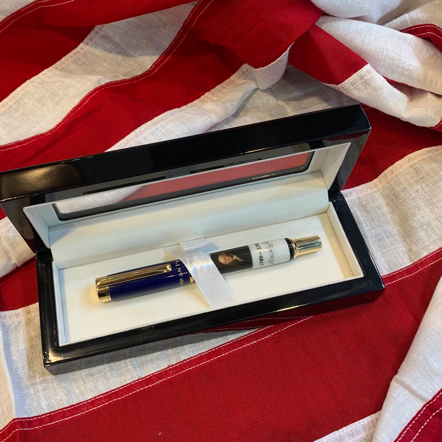 Bespoke Luxury Pens | Patriotic American Fountain Pen | THE GEORGE WASHINGTON FOUNTAIN PEN