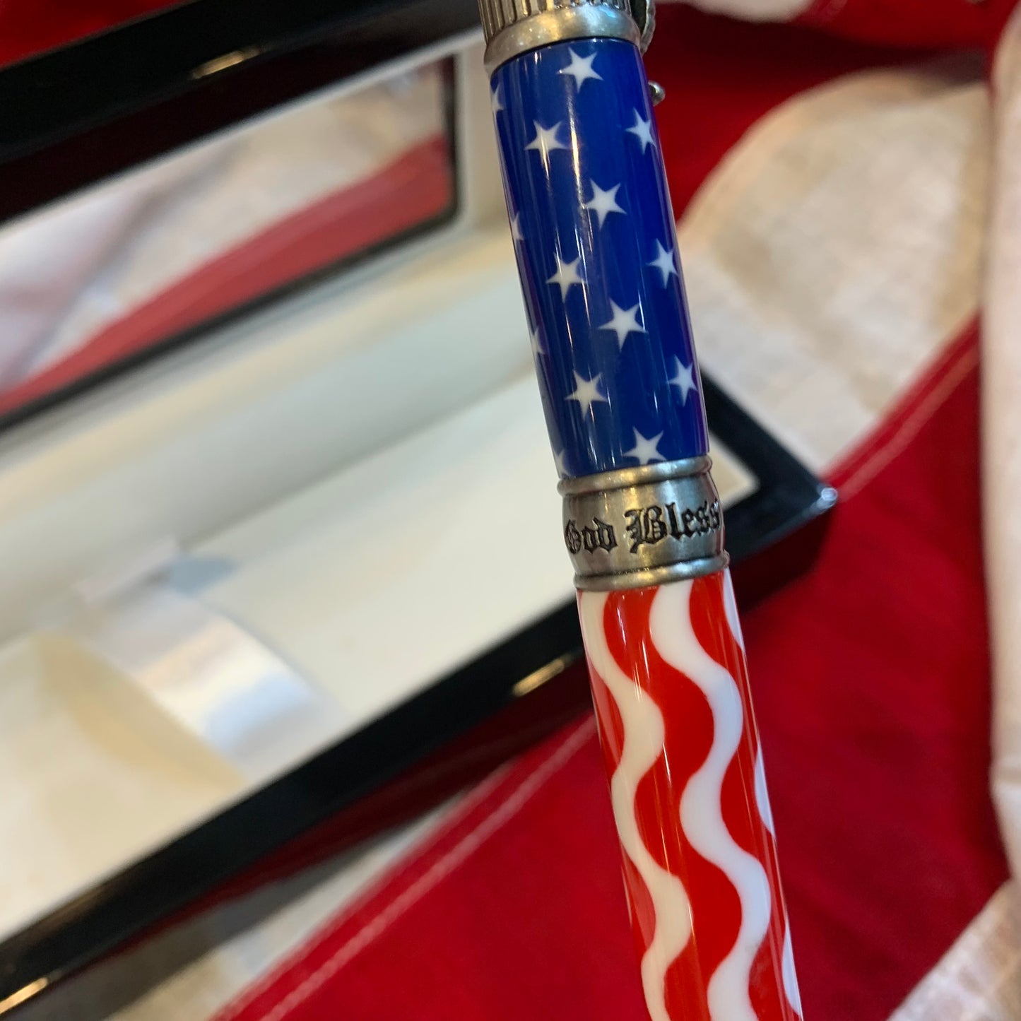 Bespoke Luxury Pens | Patriotic American Flag Ball Point Pen | THE AMERICAN FLAG BALL POINT PEN