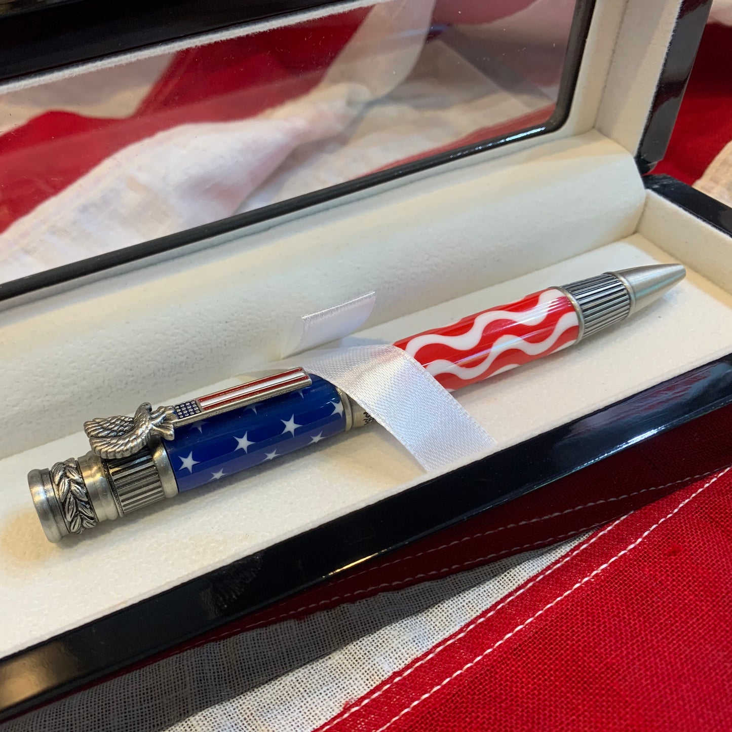 Bespoke Luxury Pens | Patriotic American Flag Ball Point Pen | THE AMERICAN FLAG BALL POINT PEN