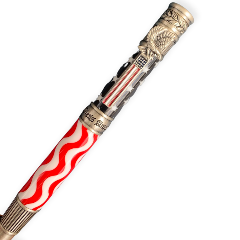 Bespoke Luxury Pens | Patriotic American Flag Ball Point Pen | THE AMERICAN FLAG BALL POINT PEN