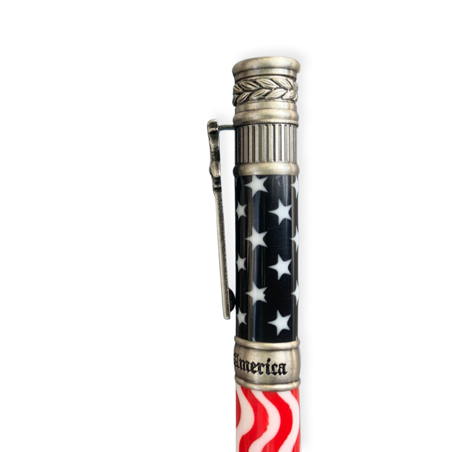 Bespoke Luxury Pens | Patriotic American Flag Ball Point Pen | THE AMERICAN FLAG BALL POINT PEN