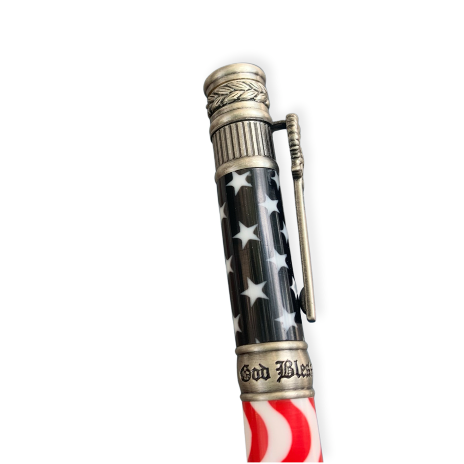 Bespoke Luxury Pens | Patriotic American Flag Ball Point Pen | THE AMERICAN FLAG BALL POINT PEN