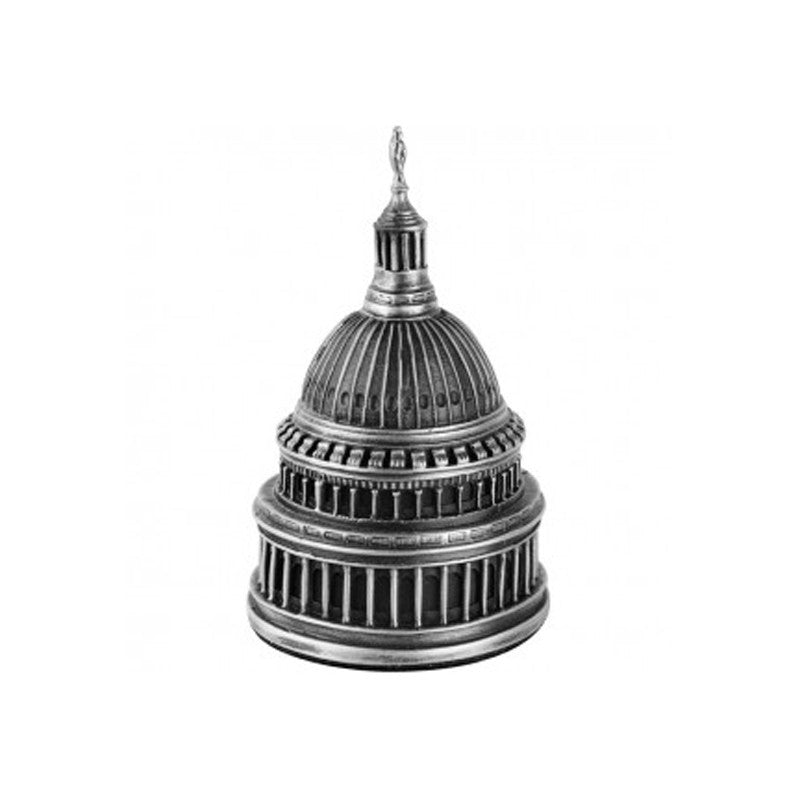 Capitol Building Dome Award on Acrylic or Glass Base | 4 1/4 inch Sculpture | 1 inch Height Base | Pewter Washington, DC Capitol | Made in USA