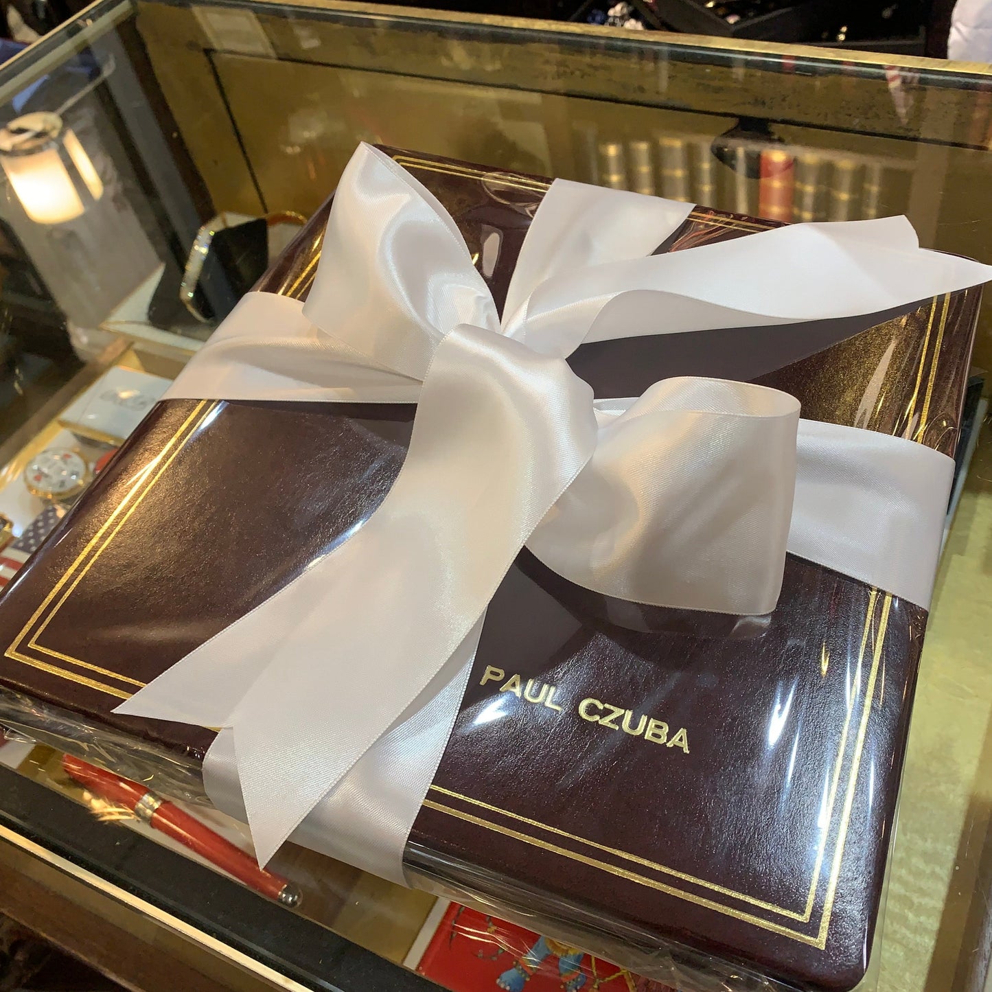 Ring Binder Photo Album | Polished Calf Leather | Gold Tooling | Photo Album Book | Calf Leather | Charing Cross