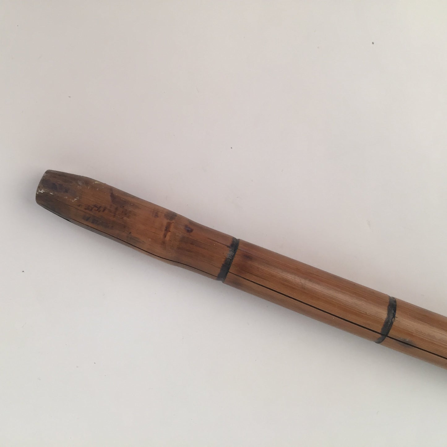 Vintage Chestnut Crook Walking Stick-Walking Stick-Sterling-and-Burke