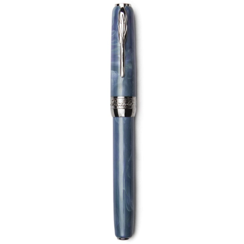 Pineider Pens | Full Metal Jacket Movie Roller Ball Pen | Red / Army Red Pen with Palladium (Silver) Trim | 5.5" Length