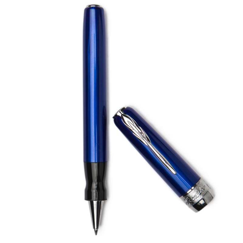 Pineider Pens | Full Metal Jacket Movie Roller Ball Pen | Red / Army Red Pen with Palladium (Silver) Trim | 5.5" Length