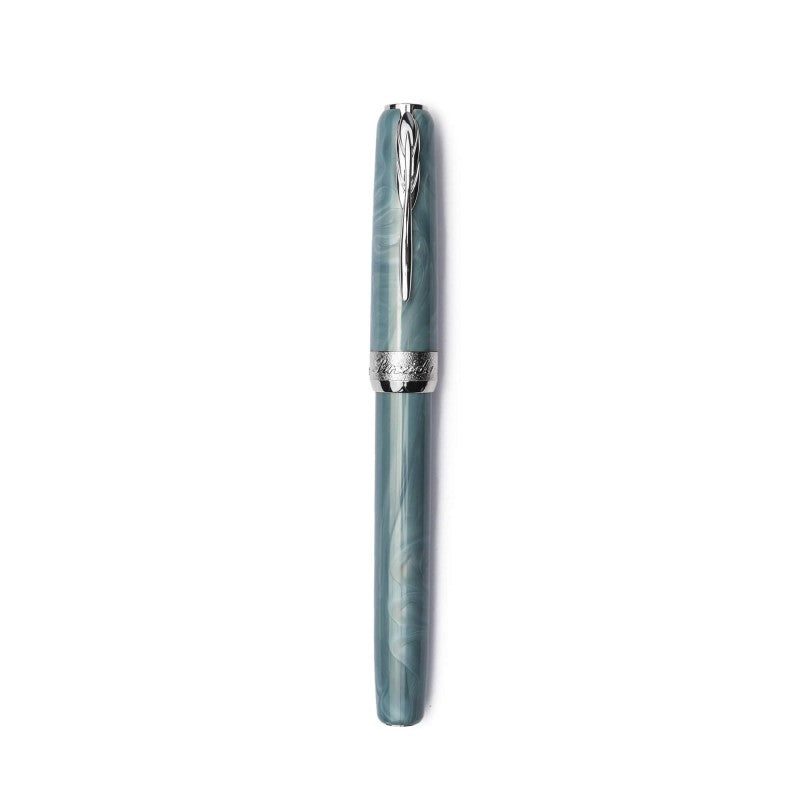 Pineider Pens | Full Metal Jacket Movie Roller Ball Pen | Red / Army Red Pen with Palladium (Silver) Trim | 5.5" Length