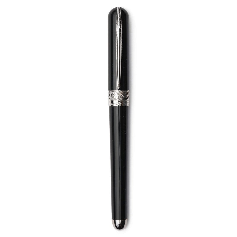 Pineider Pens | Avatar UR Fountain Pen | Raice Bronze Body with Palladium (Silver) Trim and a Steel Nib | 5 7/8" Length Capped