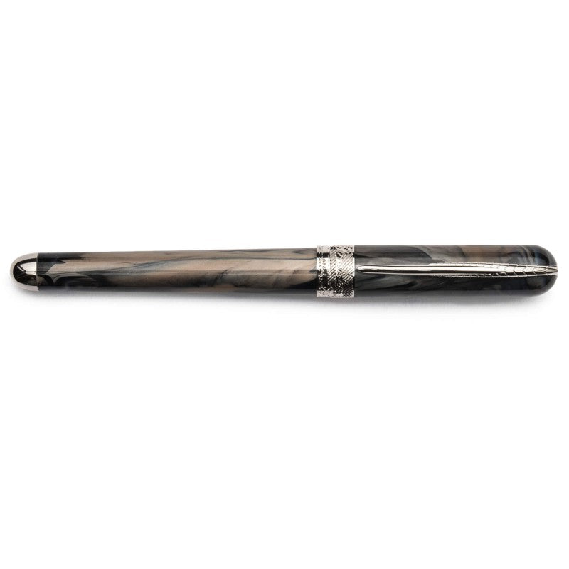 Pineider Pens | Avatar UR Fountain Pen | Raice Bronze Body with Palladium (Silver) Trim and a Steel Nib | 5 7/8" Length Capped