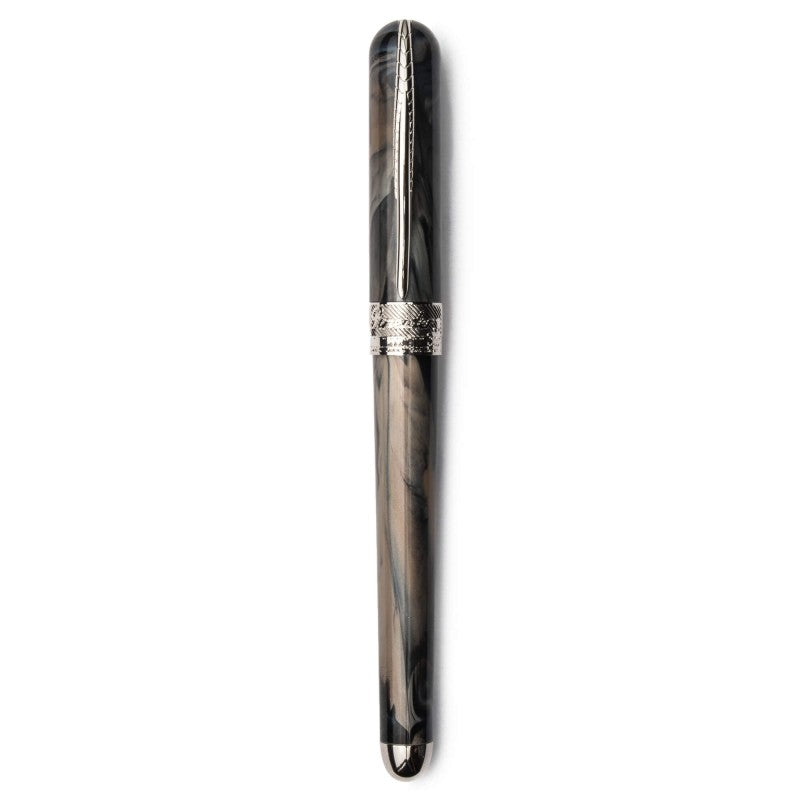 Pineider Pens | Avatar UR Fountain Pen | Raice Bronze Body with Palladium (Silver) Trim and a Steel Nib | 5 7/8" Length Capped