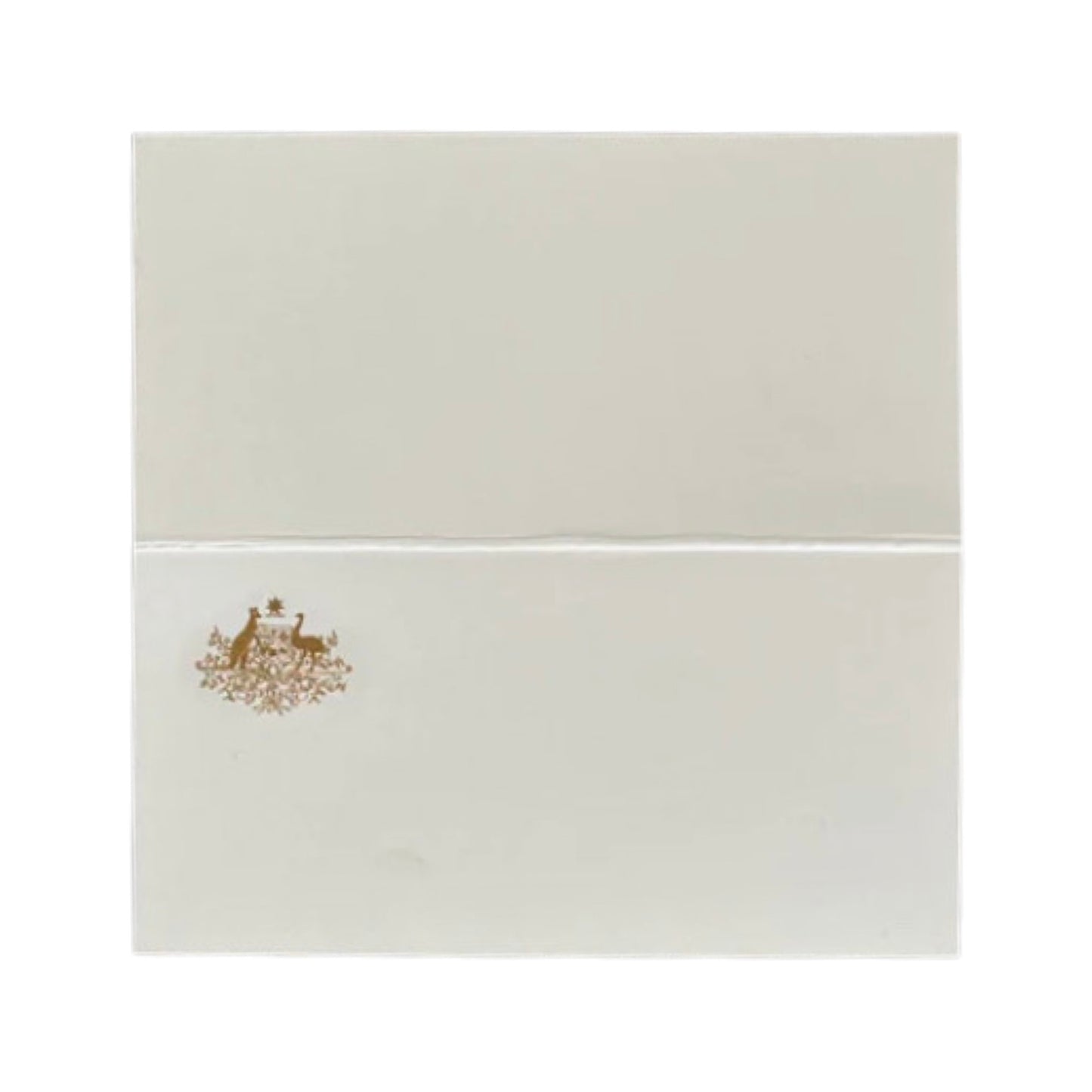 Australian Embassy | Diplomatic Fold Over Place Card | Hand Engraved Seal