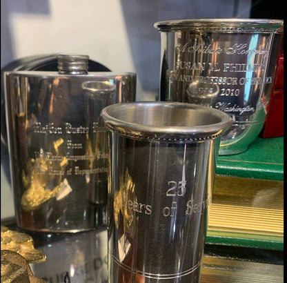 Potomac Boat Club | Julep Cup 3C | Carolina Julep Cup | 12 Oz. | Pewter | Engraved | Made in USA