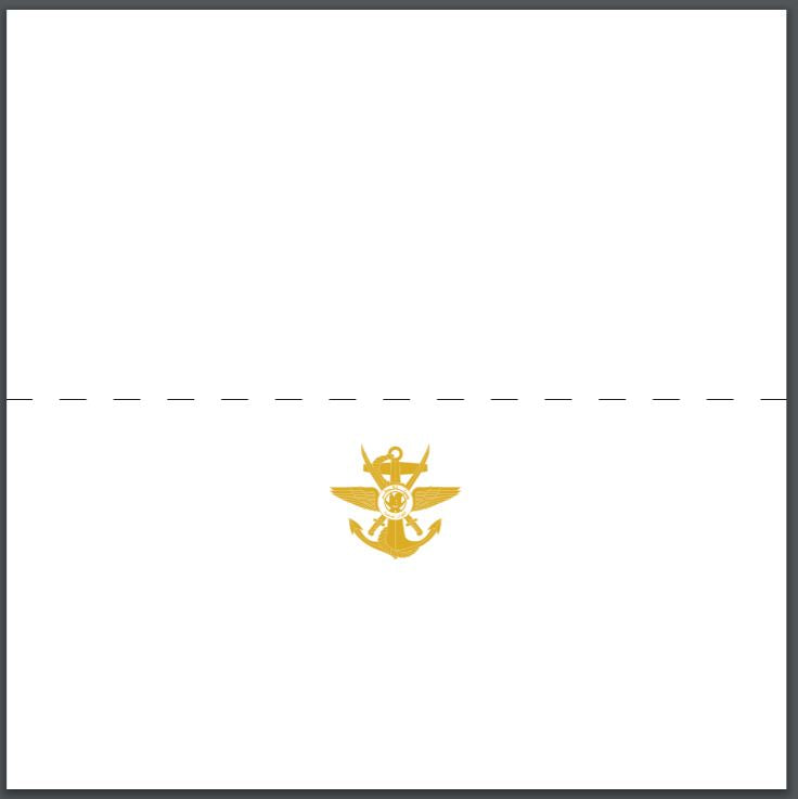 Bespoke Proof | Dinner Place Card with Gold Seal | Hand Engraved