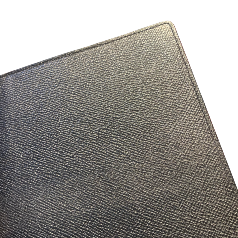 Refillable Notebook | 8 by 6 inch | Crossgrain Leather | Silk Lining | Made in England