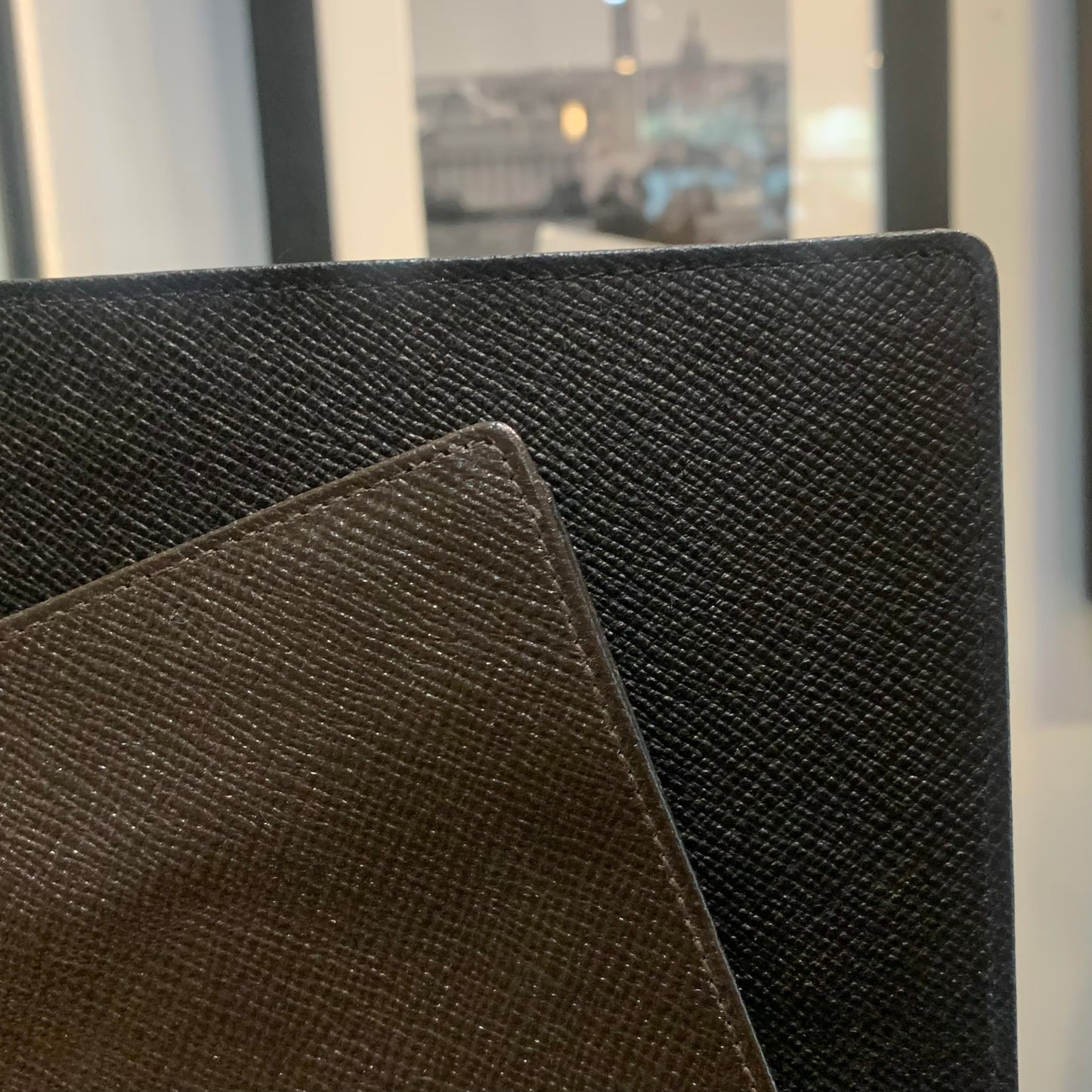 Refillable Notebook | 8 by 6 inch | Crossgrain Leather | Silk Lining | Made in England