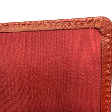 Refillable Notebook | 8 by 6 inch | Crossgrain Leather | Silk Lining | Made in England
