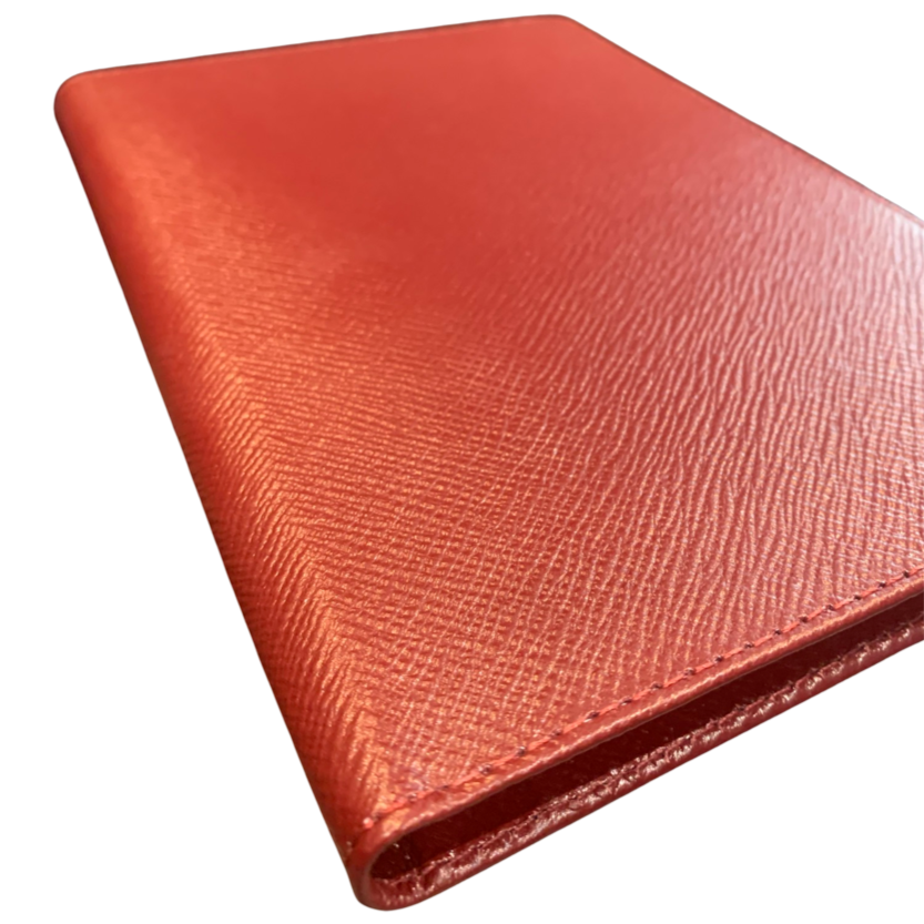 Refillable Notebook | 8 by 6 inch | Crossgrain Leather | Silk Lining | Made in England