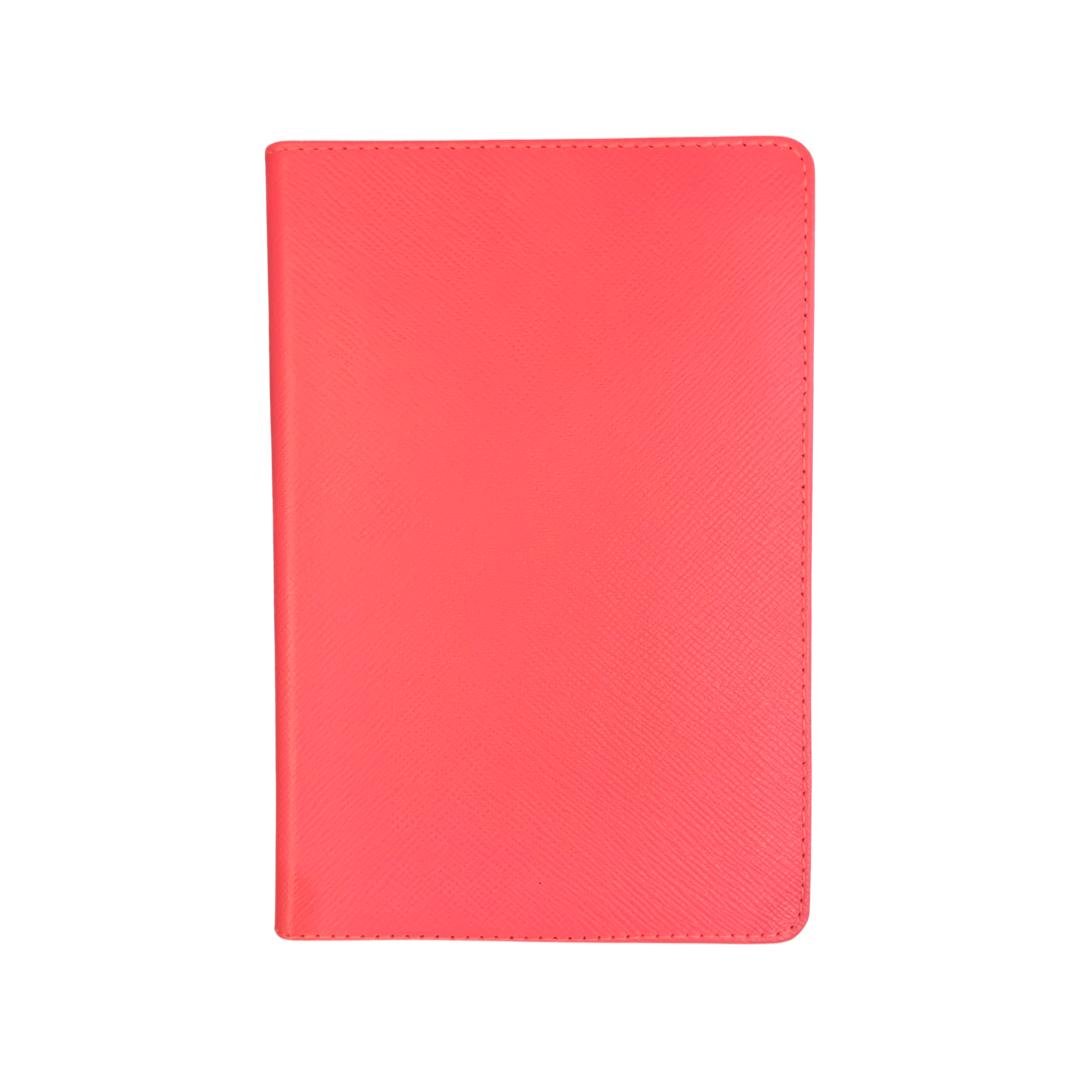 Refillable Notebook | 8 by 6 inch | Crossgrain Leather | Silk Lining | Made in England