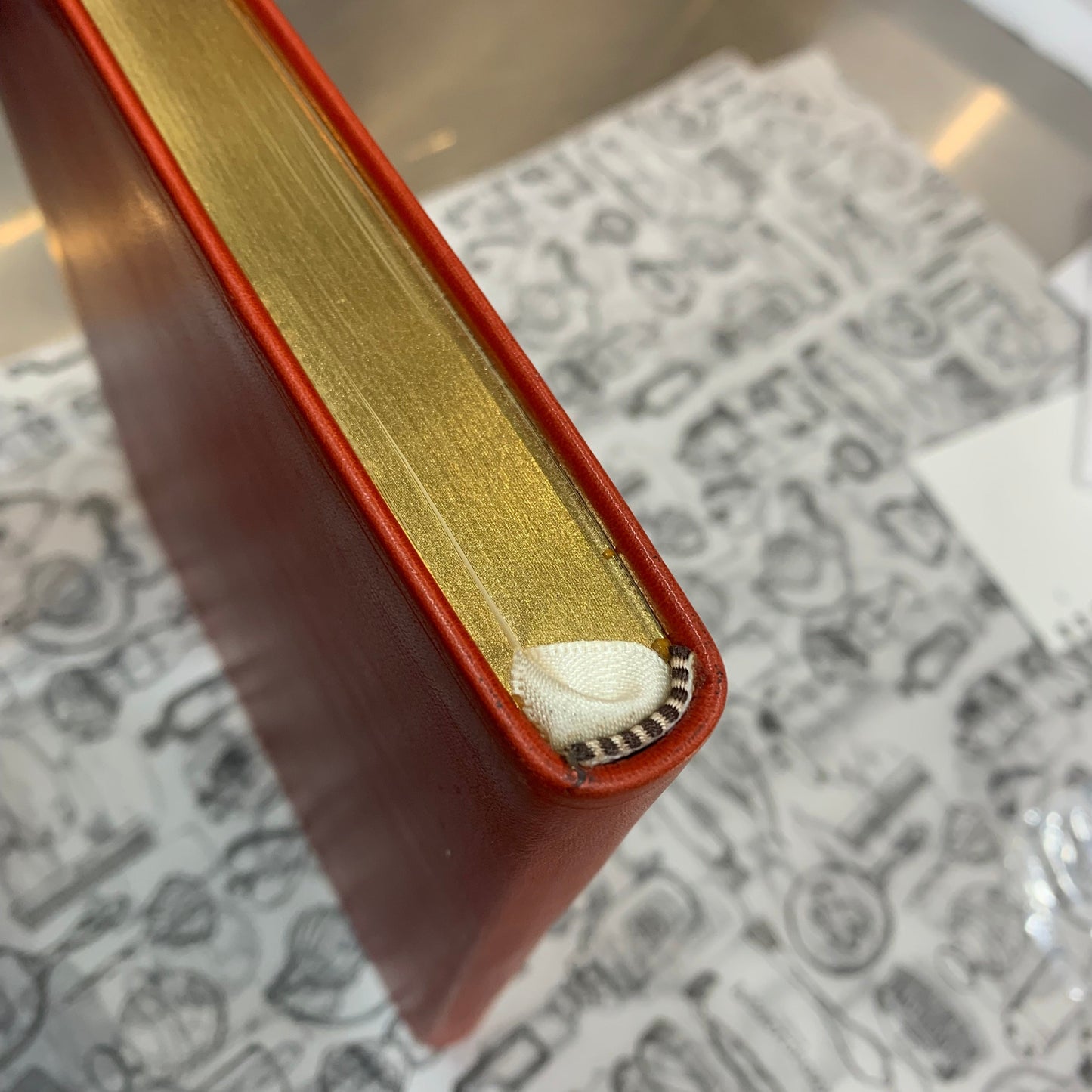 Sample Gold Engraving | Gold Stamp | JFK | TO JANICE | WITH LOVE | Gift Wrap