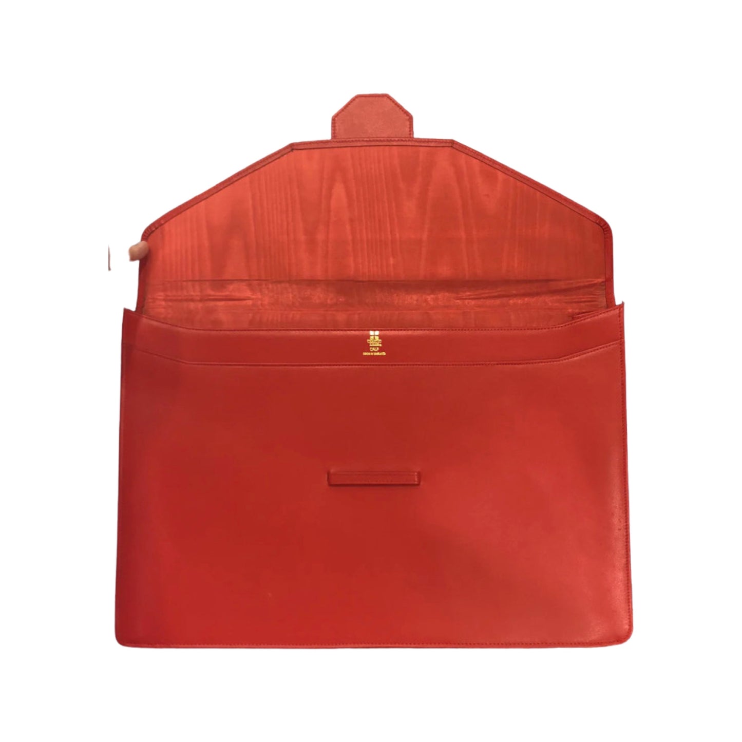 Legal Size | Envelope Style Portfolio | Document Envelope | Red Calf Leather | Charing Cross Leather