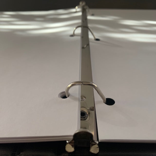 Ring Binder | 1/2 inch Rings | Custom Ring Binder with Small Rings | Letter Size | 8 1/2 by 11 | Charing Cross Ltd