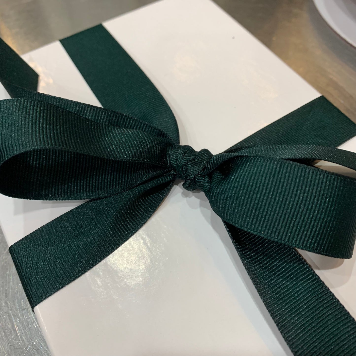 Bespoke Navy Leather Table Planner | Embassy Size | Gold Tooling & Personalization | 9 by 18" | Made in USA