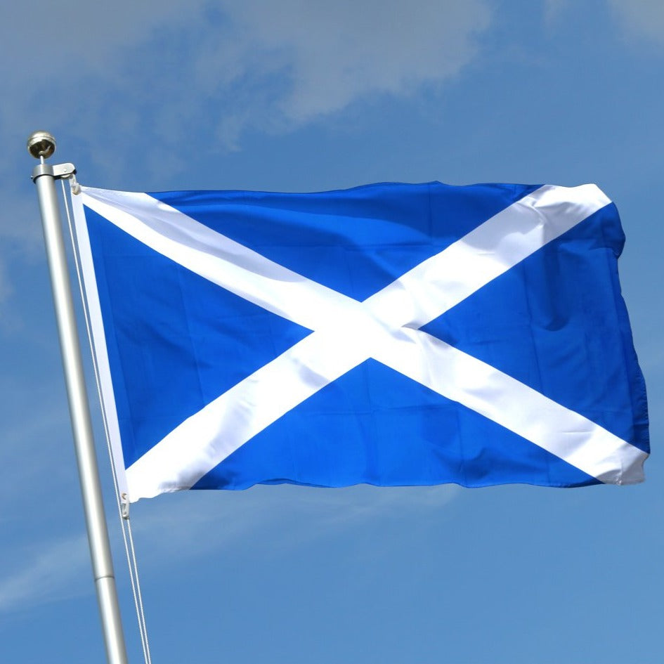 Actual Scotland Flags to be flown | St Andrew Cross Flag | The Saltire / Saint Andrew's Cross | Premium Quality Scottish Flags made in America-Flag-Sterling-and-Burke