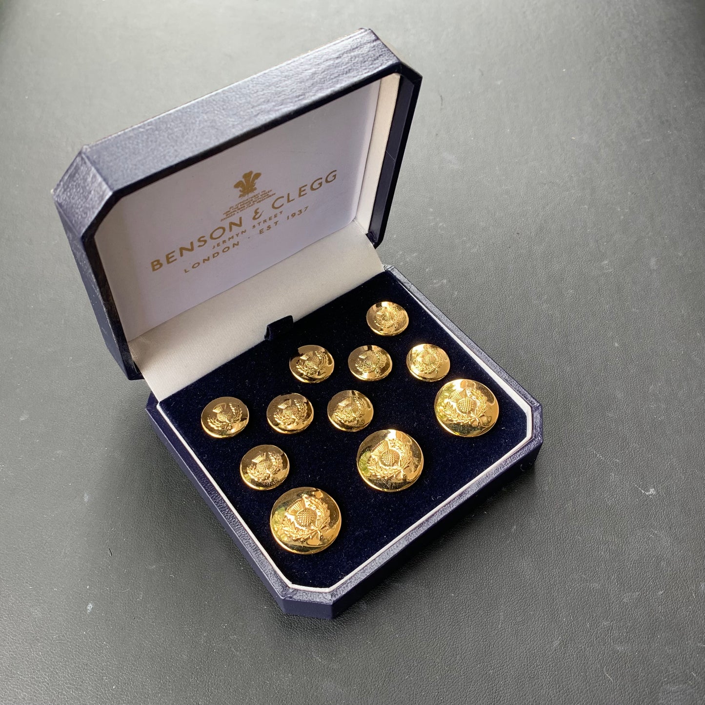 Scottish Thistle Blazer Buttons | Gold Plated Blazer Buttons | Made in England