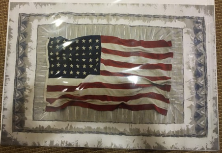 Abstract Flag Print | Historic American Pop | Artist's Proof Giclee No.258 | 20 by 14 Inches | Patriotic Art | Laura Roosevelt-Giclee Print-Sterling-and-Burke