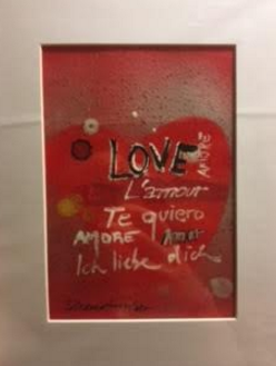 Art | Love 2017 | Original Acrylic on Paper by Fabiano Amin | 7" x 5"