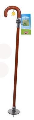Super Crook Premium | Seat Stick / Shooting Stick / Walking Stick | Fixed Height Height With Folding Plate and Rubber Tip | Made in England-Seat Stick-Sterling-and-Burke