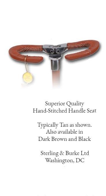 Super Crook Standard | Seat Stick / Shooting Stick / Walking Stick | Fixed Height Height With Rubber Tip | Made in England-Seat Stick-Sterling-and-Burke