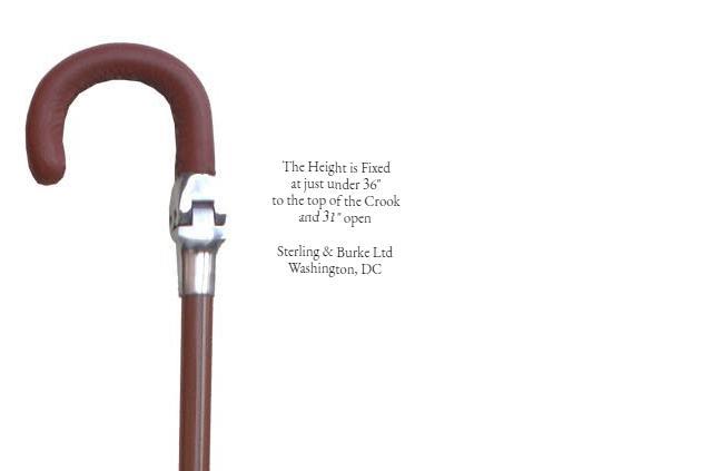 Super Crook Premium | Seat Stick / Shooting Stick / Walking Stick | Fixed Height Height With Folding Plate and Rubber Tip | Made in England-Seat Stick-Sterling-and-Burke