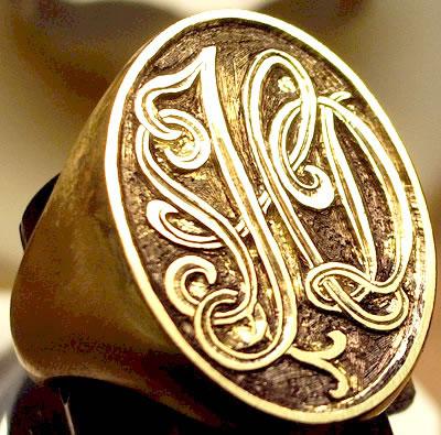 Signet Rings | Custom Family Crest Ring | Antique Production | Premium Quality | Hand Engraving | Sterling and Burke | Washington DC-Signet Ring-Sterling-and-Burke